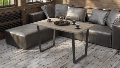 Стол обеденный «Даллас» Тип 1 Черный/Ривьера/Ш-800 x Д-1300 мм x В-750 мм