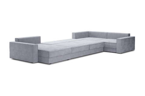 Диван п-образный тик-так Сохо серый