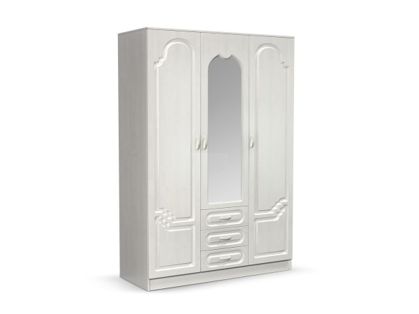 Спальный Гарнитур Герда МДФ Белый/Белый Глянец