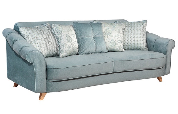 Диван Николас №7 Книжка/Разные Цвета Ш-2460 х Г-1100 х В-920 мм