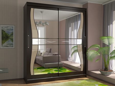 Шкаф-Купе Комфорт-12 (Ш-2000 × В-2200 × Г-600 мм)/Разные Цвета